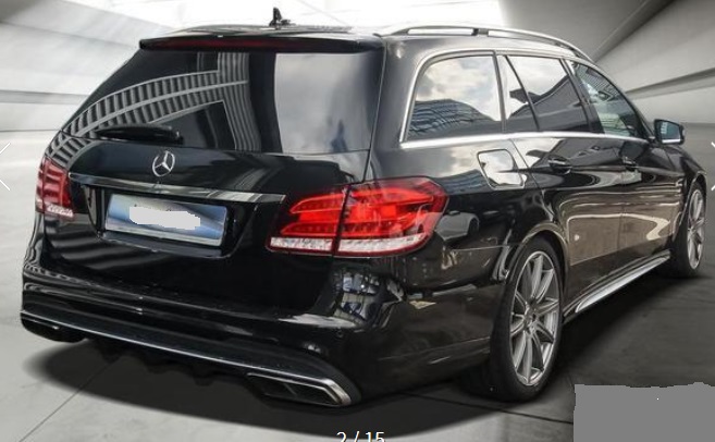 Left hand drive MERCEDES E CLASS E 63 AMG 